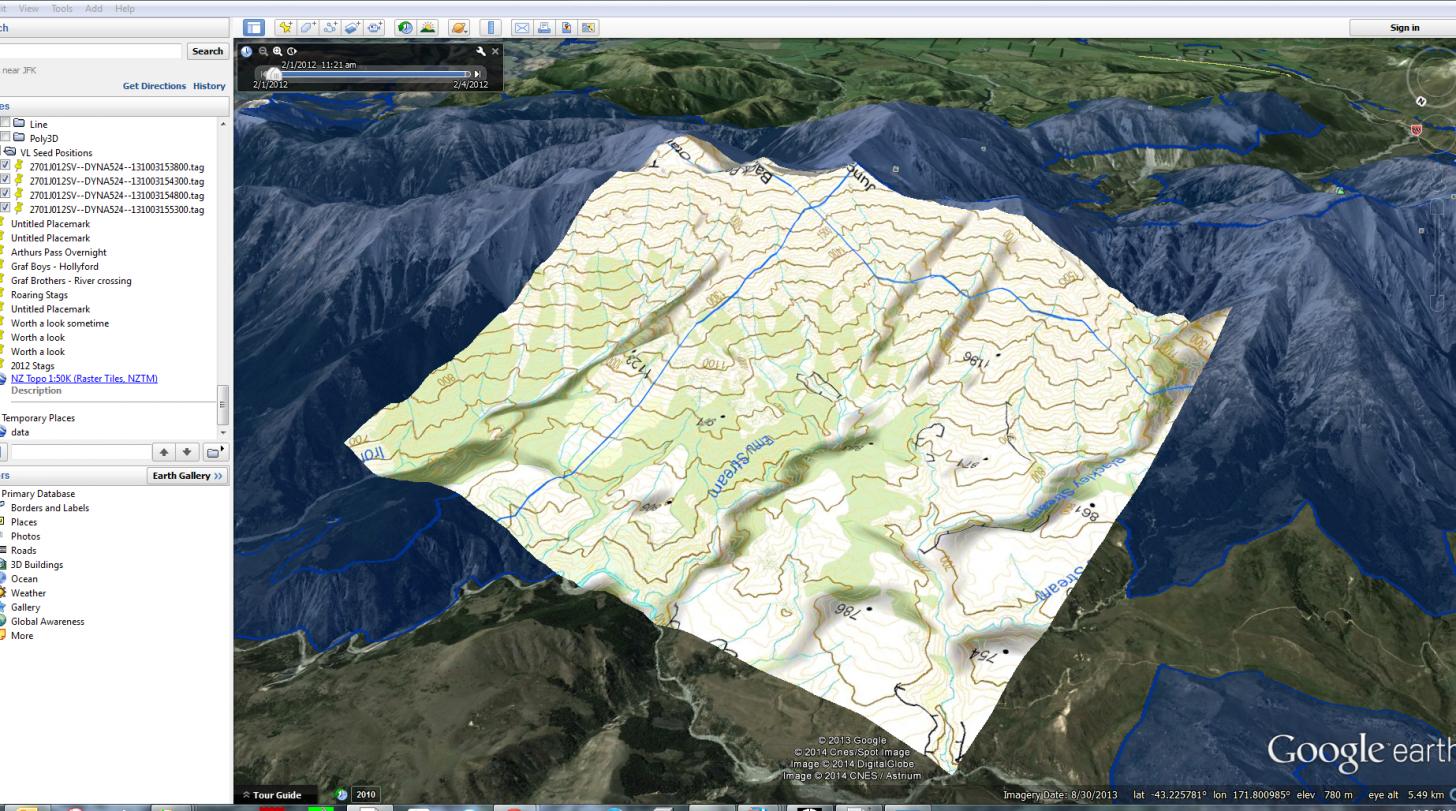 google earth pro topography